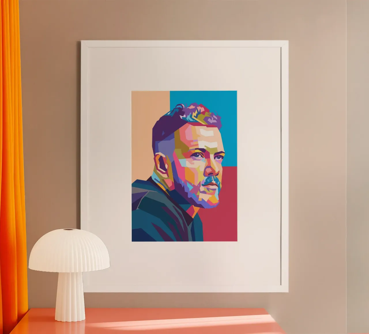Dan Reynolds Imagine Dragons poster con telaio in plastica da Hantamrata