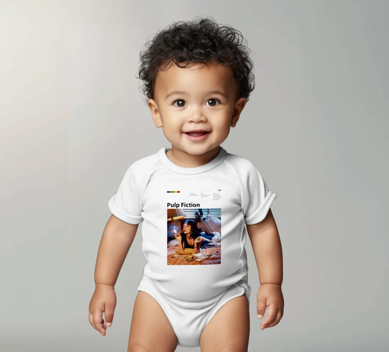 Pulp Fiction body neonato maniche corte da The Movie Wall