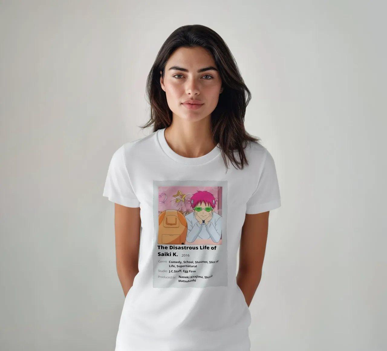 The Disastrous Life of  Saiki K. 2016 camiseta de Totoya