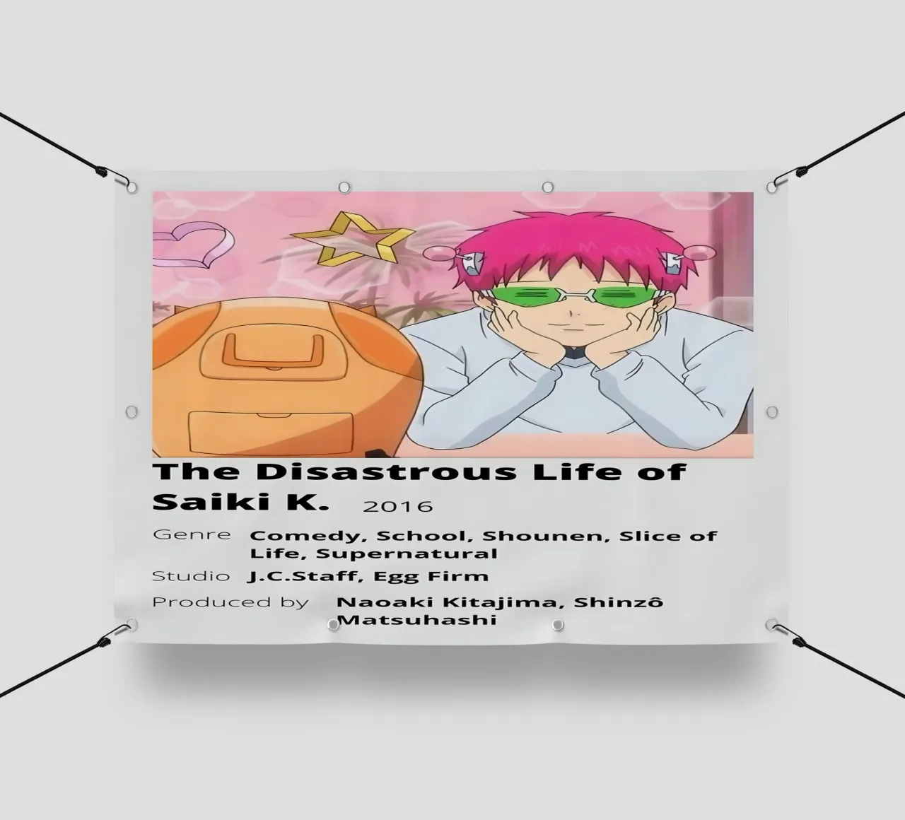 The Disastrous Life of  Saiki K. 2016 telo in pvc da Totoya