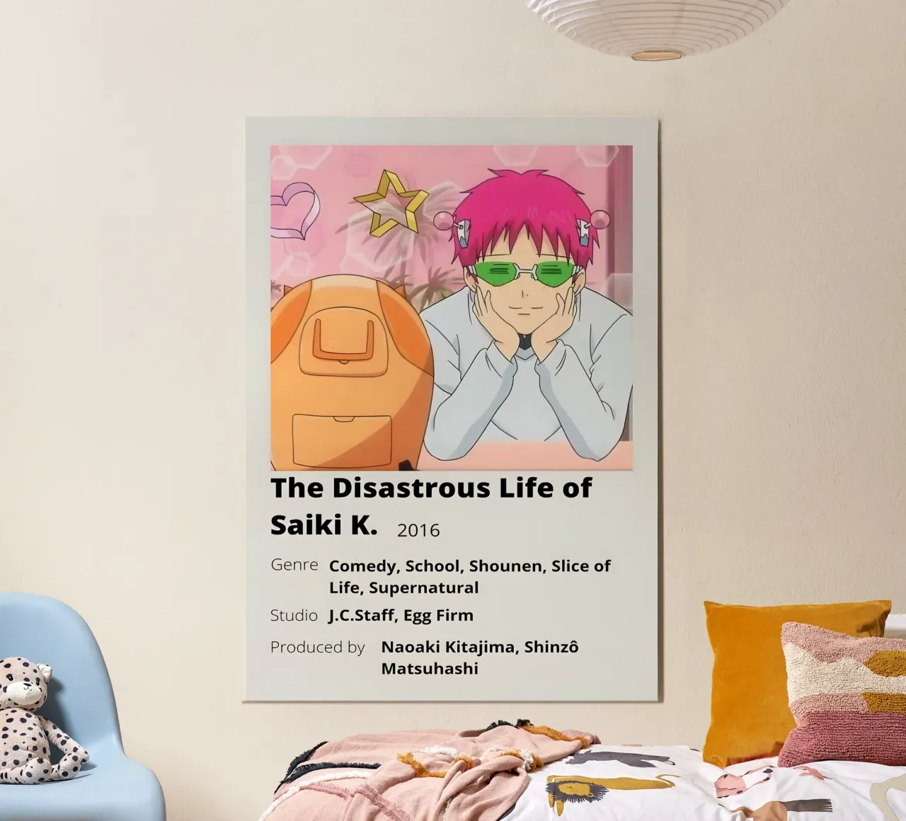 The Disastrous Life of  Saiki K. 2016 alluminio dibond da Totoya