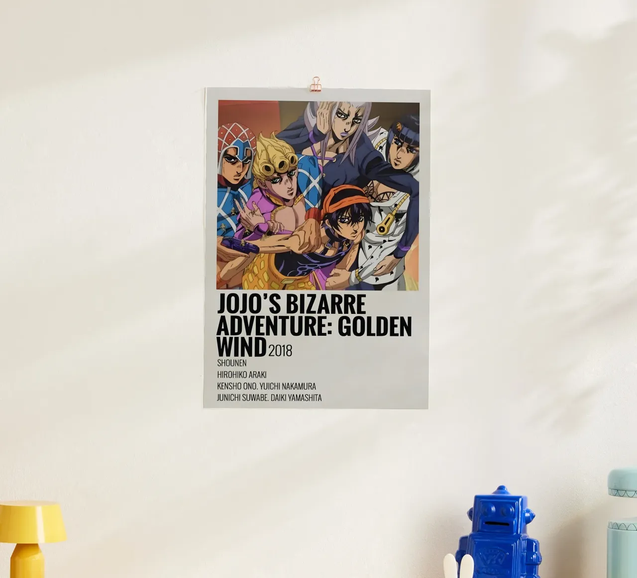 JOJO'S BIZARRE ADVENTURE GOLDEN WIND 2018 poster da Totoya