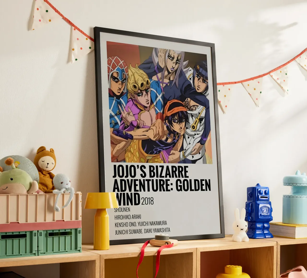 JOJO'S BIZARRE ADVENTURE GOLDEN WIND 2018 poster da Totoya