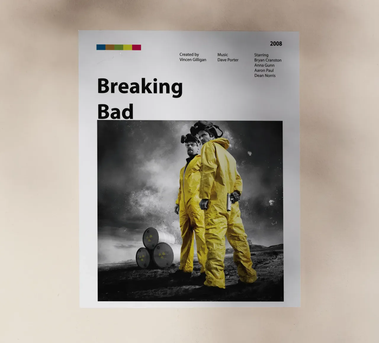 Breaking Bad pellicola backlit da The Movie Wall
