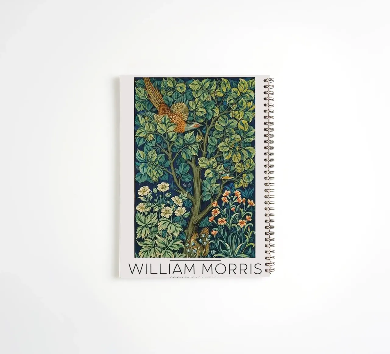 William Morris Cock Pheasant 1916 spiral notebook by Kunzeworld