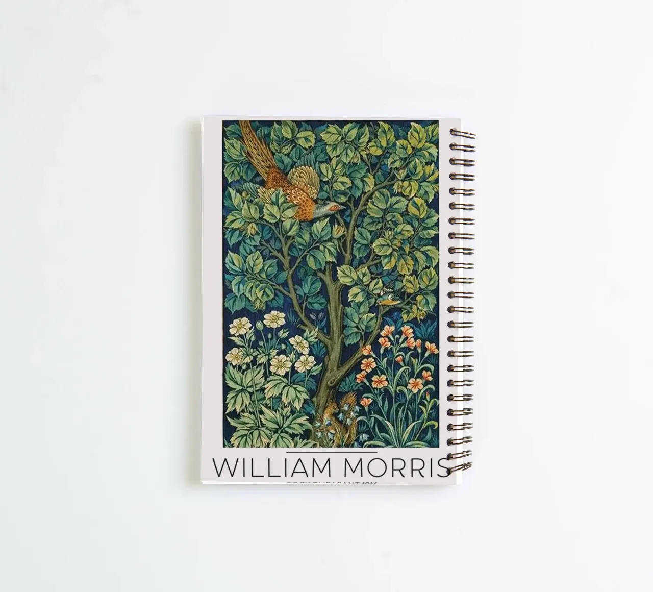 William Morris Cock Pheasant 1916 spiral notebook by Kunzeworld