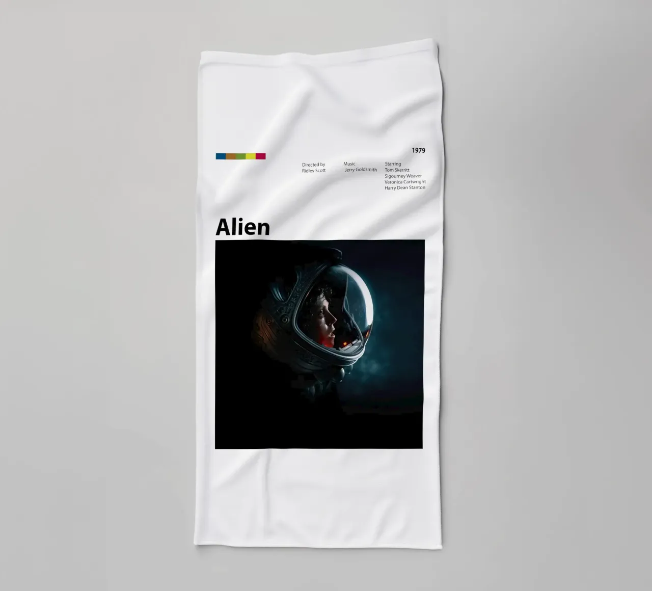 Alien towel by 🎞 The Movie Wall