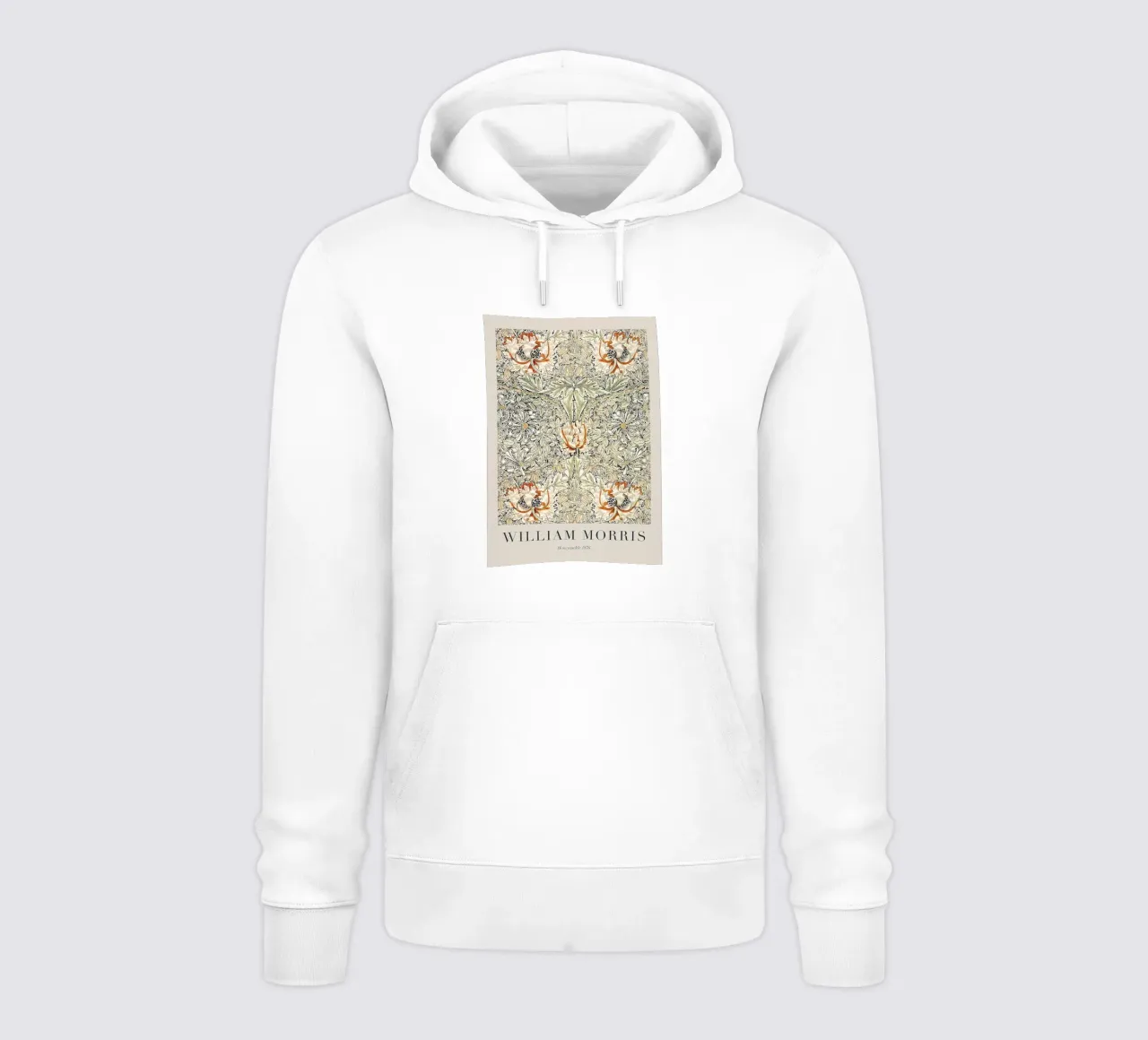 William Morris Caprifoglio 1876 felpa con cappuccio da Kunzeworld
