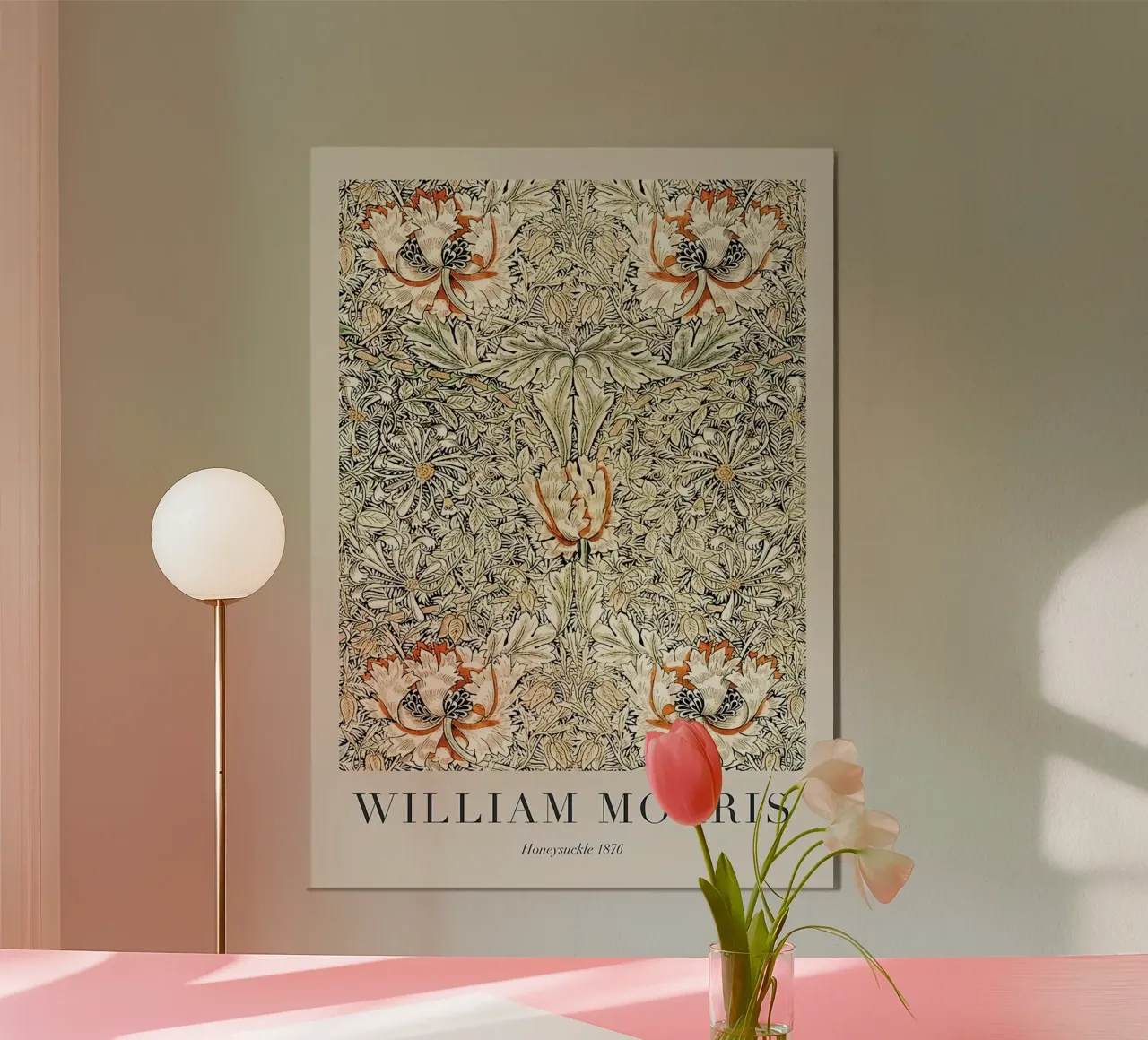 William Morris Caprifoglio 1876 carta hahnemühle da Kunzeworld