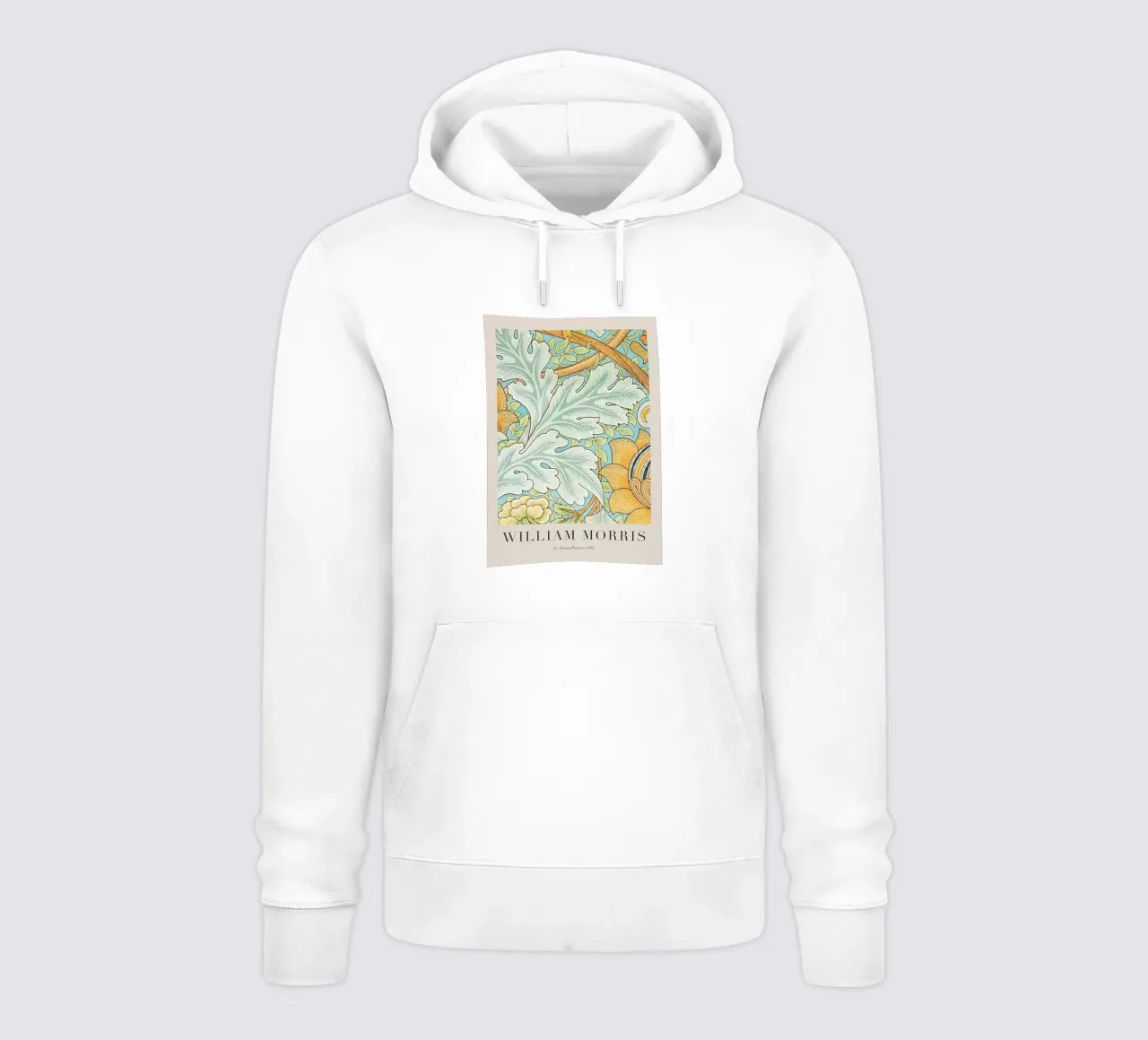 William Morris modello St. James 1881 felpa con cappuccio da Kunzeworld