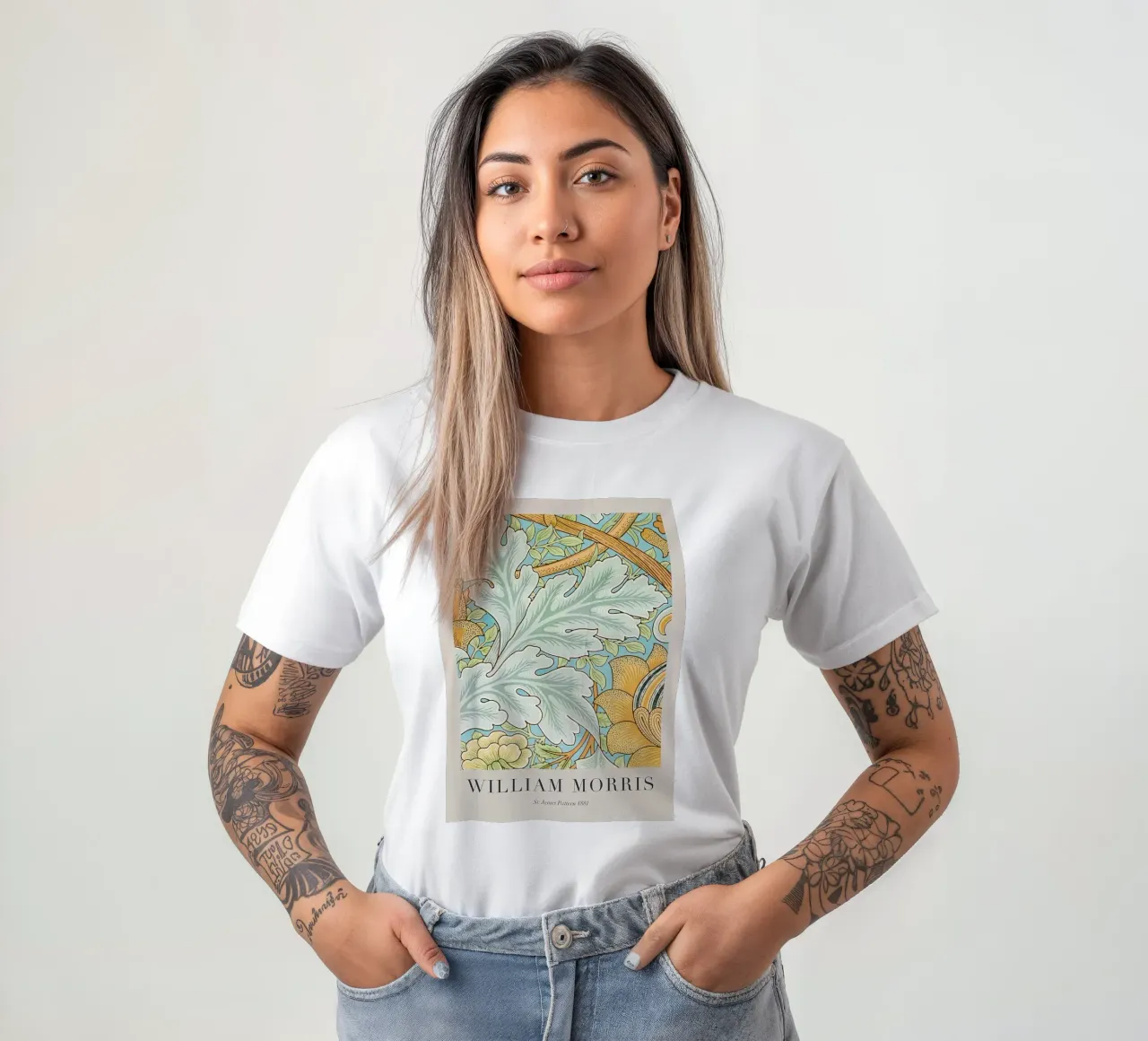 William Morris St. James Pattern 1881 t-shirt by Kunzeworld