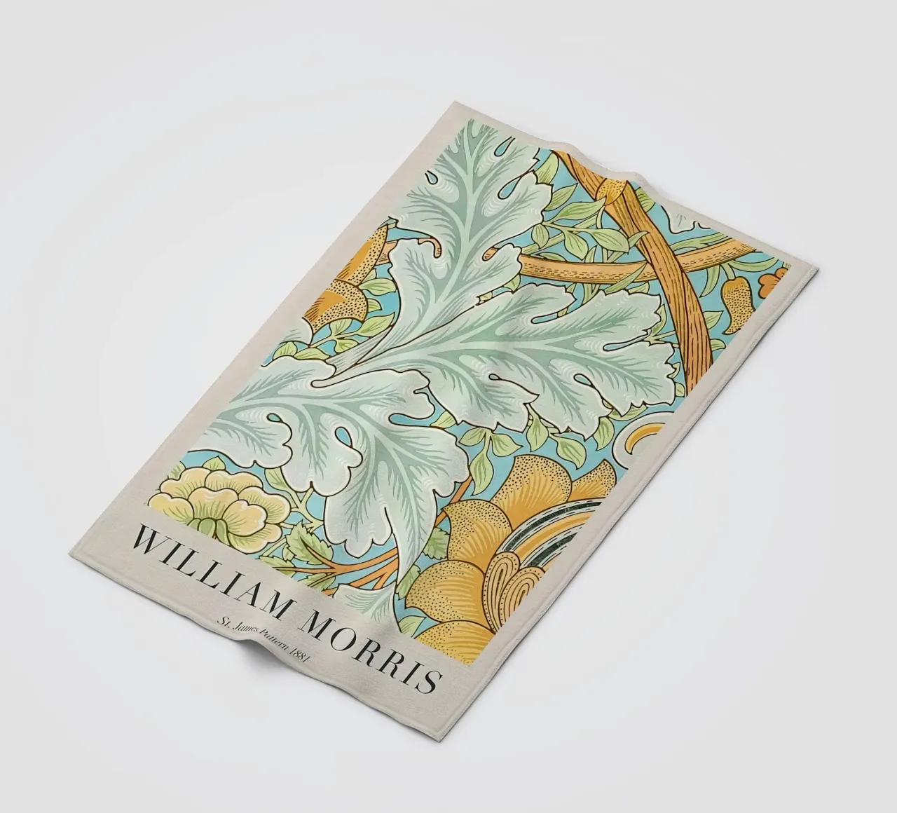 William Morris St. James Pattern 1881 fleece blanket by Kunzeworld