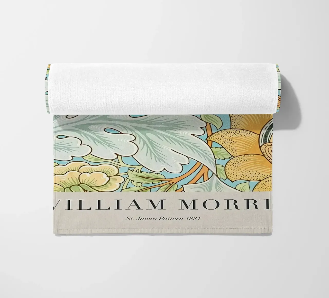 William Morris St. James Pattern 1881 beach towel by Kunzeworld