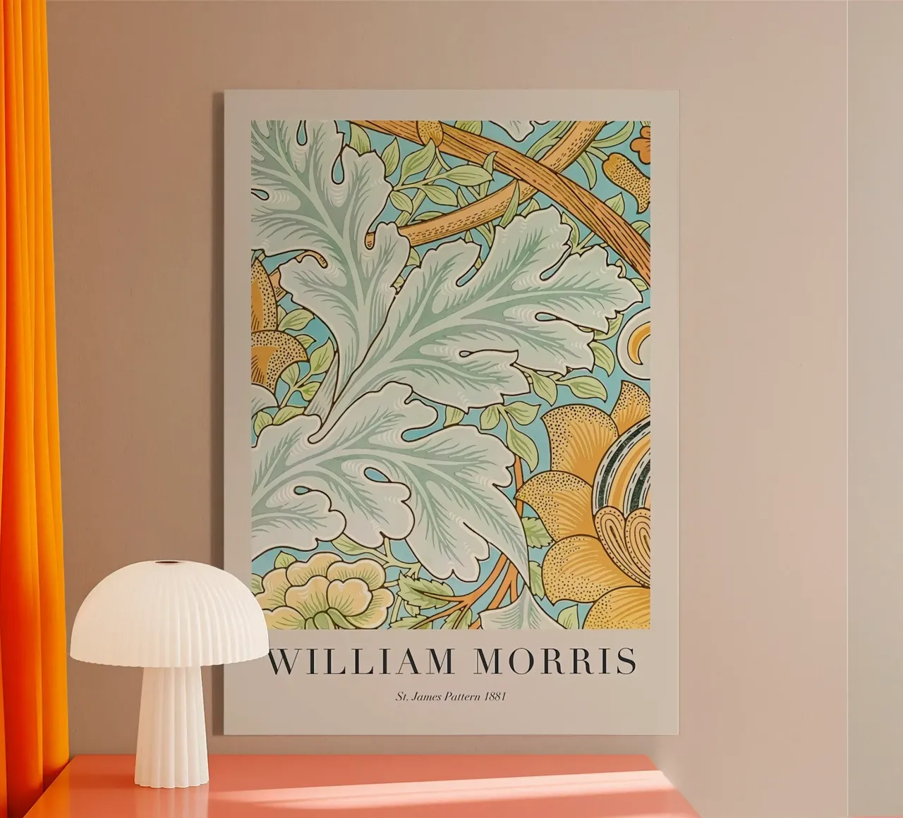 William Morris St. James Pattern 1881 metacrilato de Kunzeworld