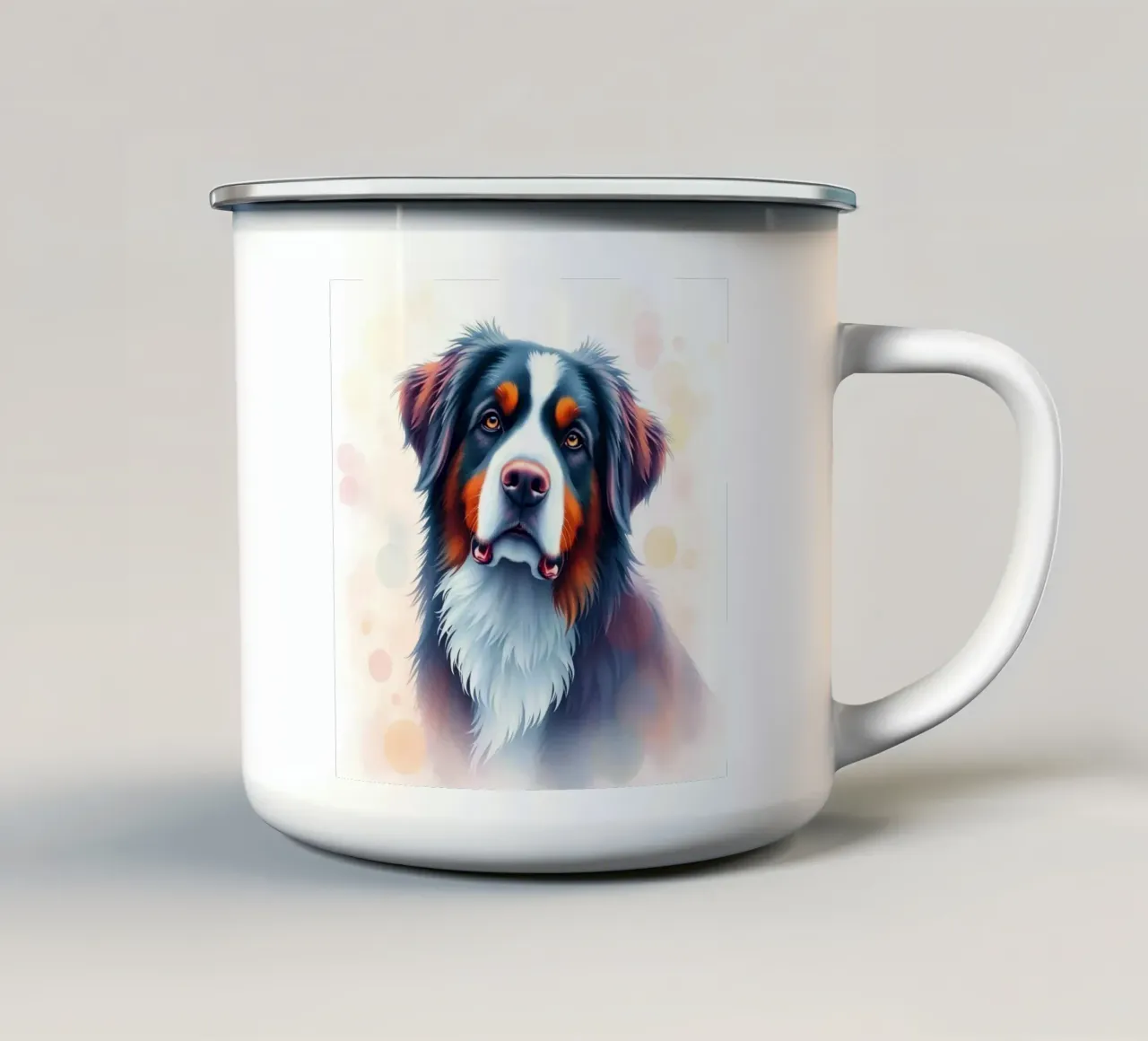Bellissimo cane da montagna bernese #62 tazza in smalto da Yumis.Beargang.and.Me