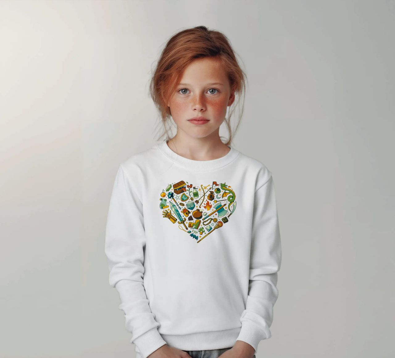 Liefde Bordspel RPG kinder sweatshirt van Tobe Fonseca