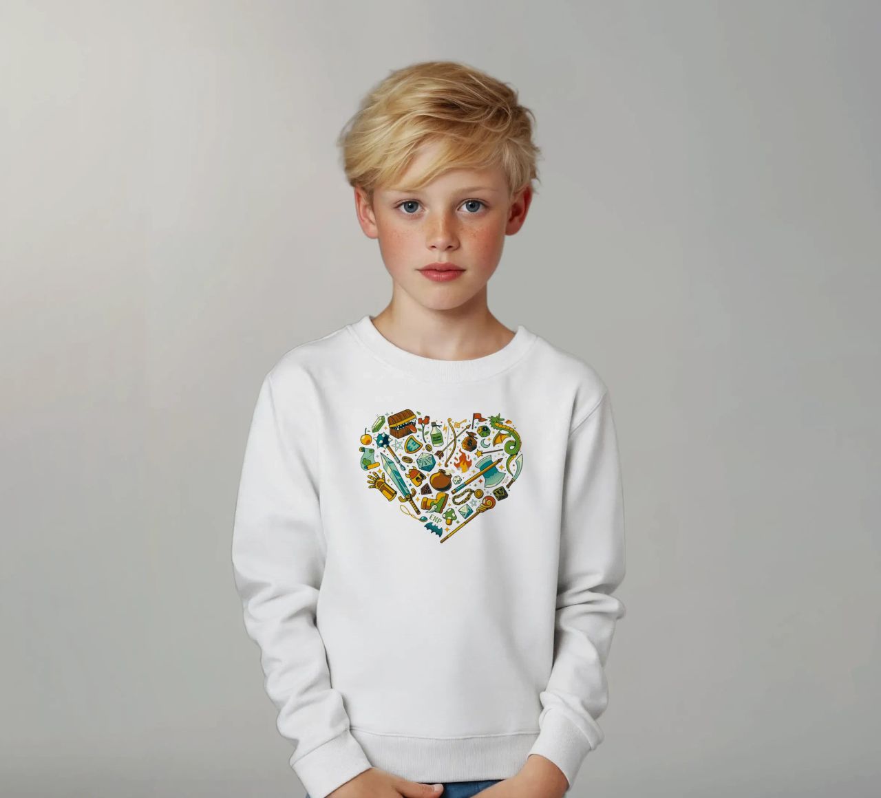 Liefde Bordspel RPG kinder sweatshirt van Tobe Fonseca