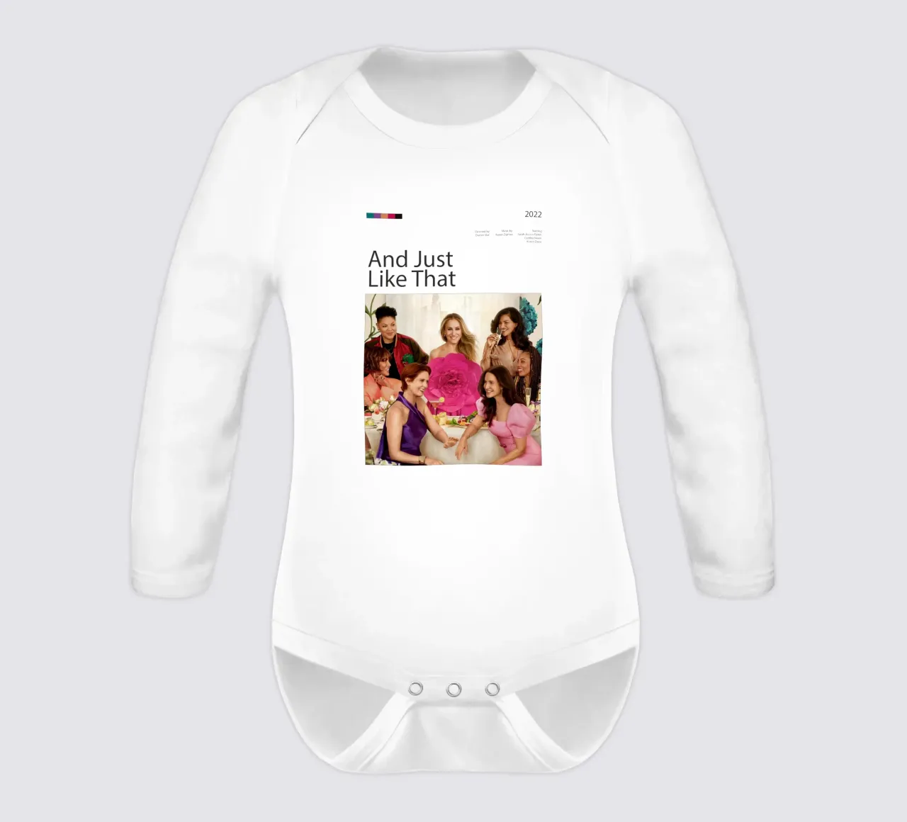 And Just Like That long-sleeve baby romper by 🎞 The Movie Wall