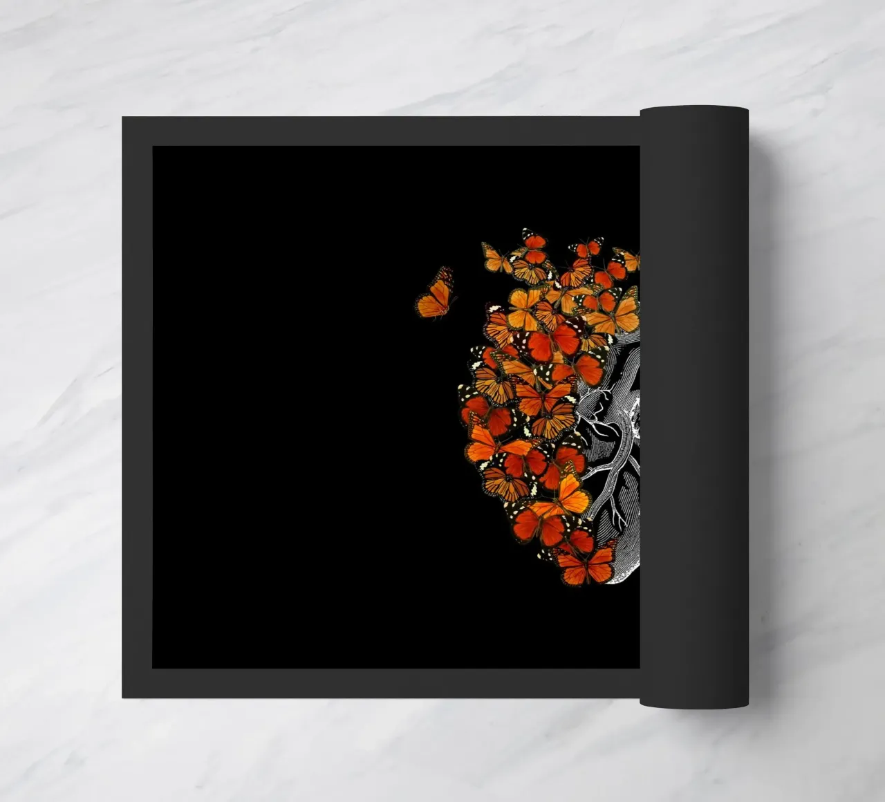 Cuore di farfalla monarca zerbino da Tobe Fonseca