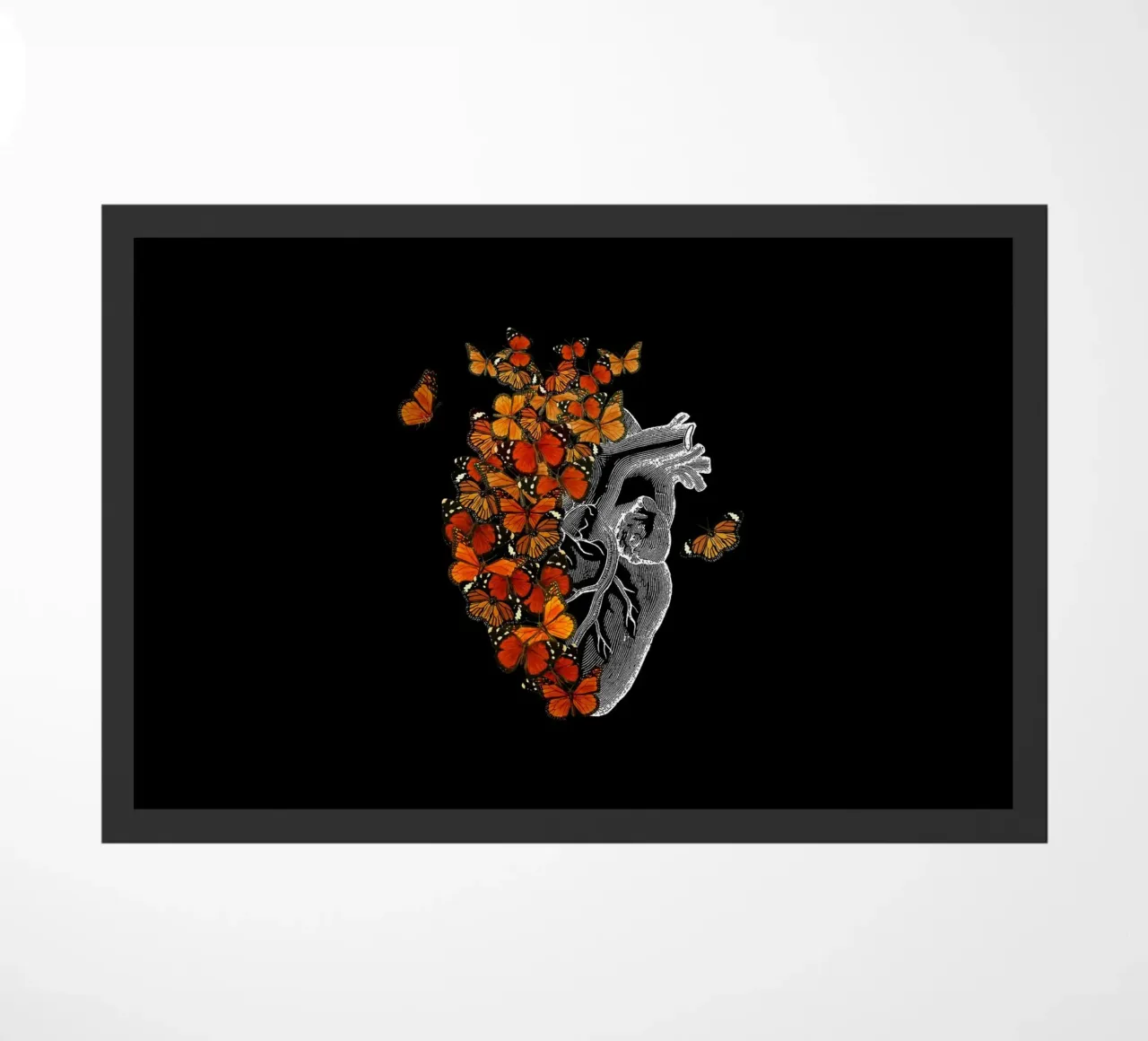 Cuore di farfalla monarca zerbino da Tobe Fonseca