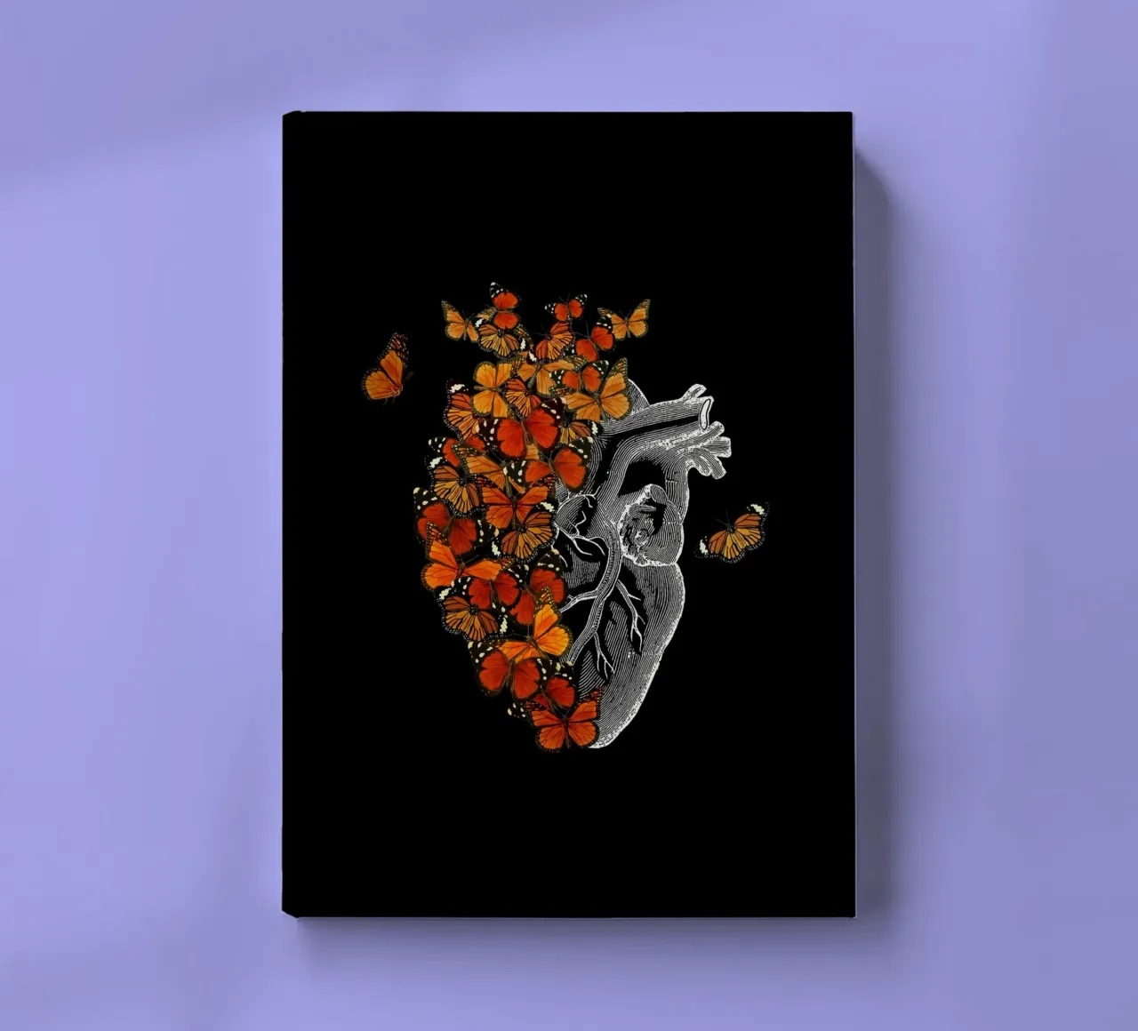 Monarch Butterfly Heart notebook by Tobe Fonseca