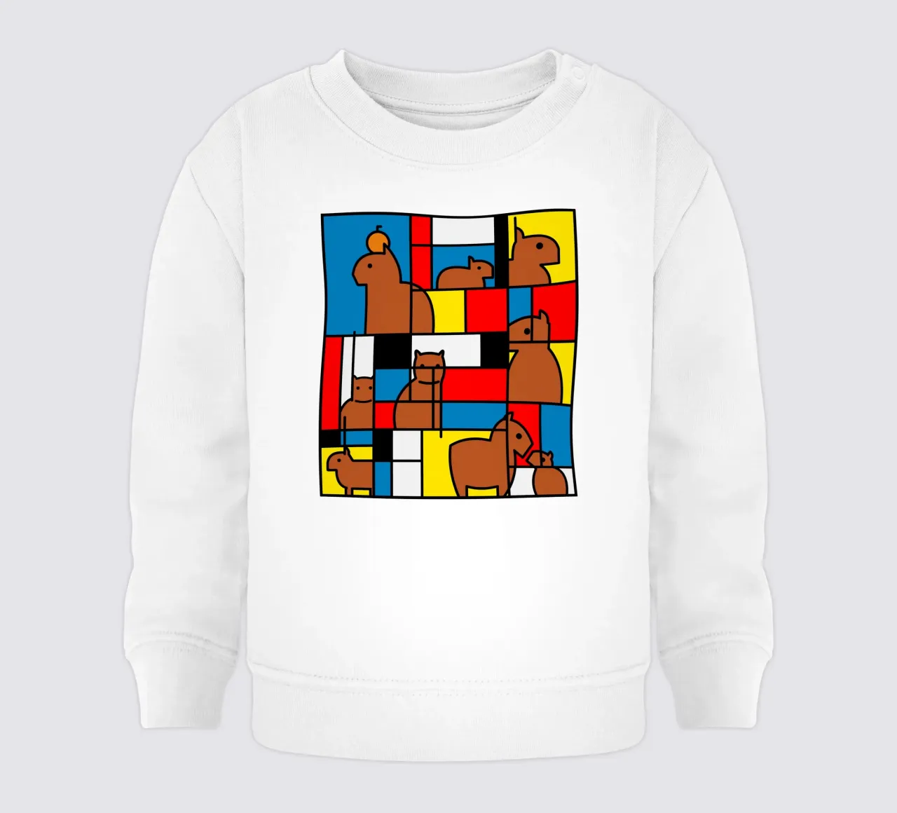 Mondrian Capybara felpa neonato da Tobe Fonseca