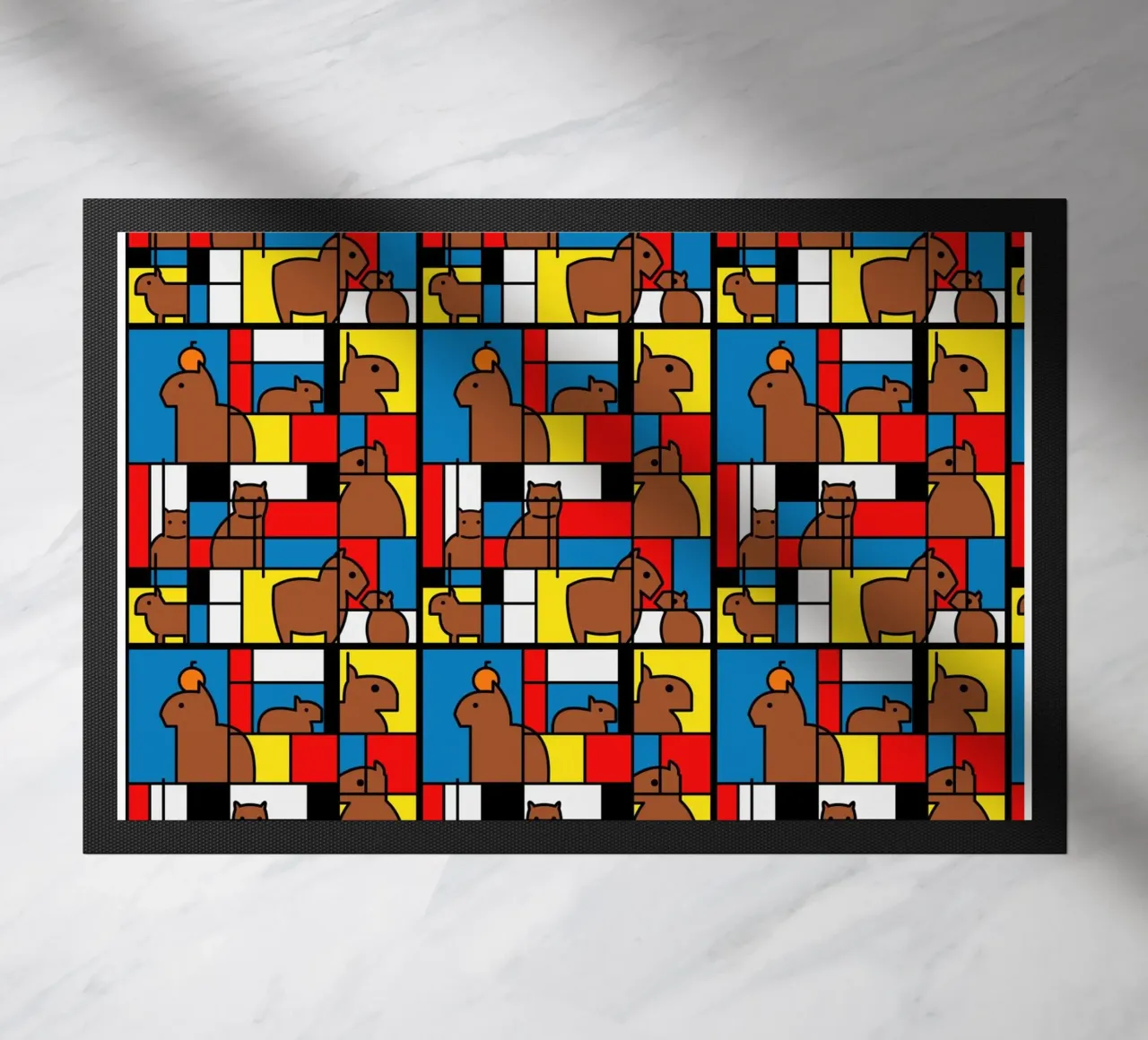 Mondrian Capybara zerbino da Tobe Fonseca
