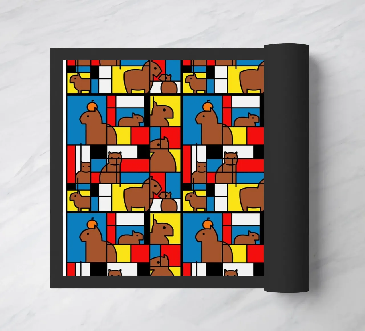 Mondrian Capybara zerbino da Tobe Fonseca