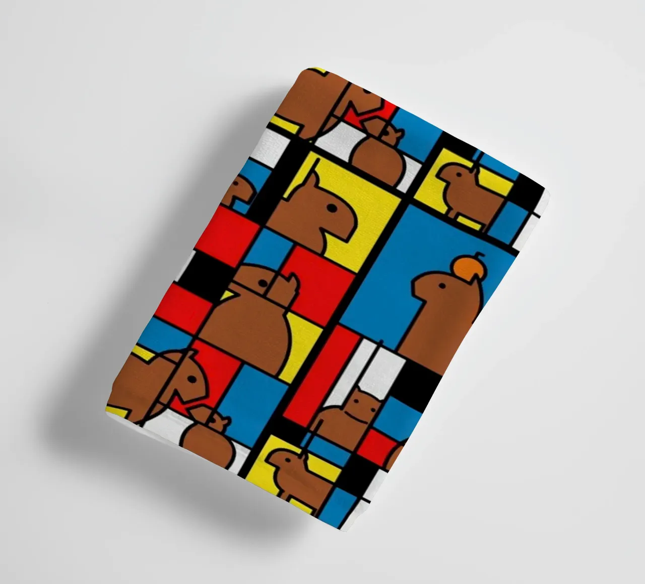 Mondrian Capybara asciugamano da bagno da Tobe Fonseca