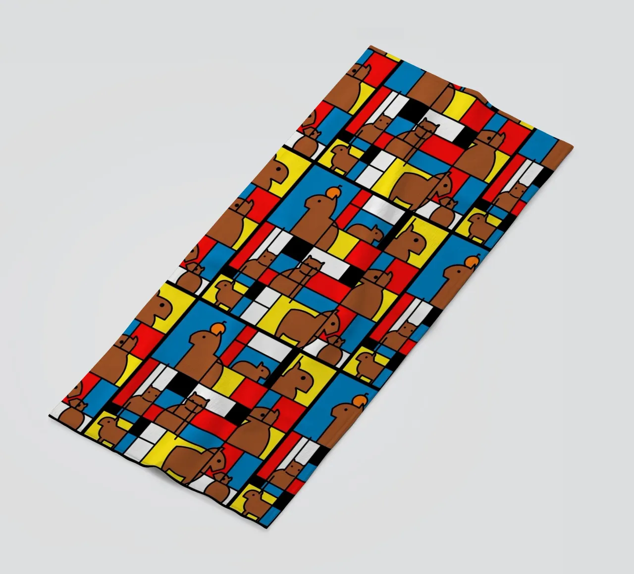 Mondrian Capybara telo mare da Tobe Fonseca