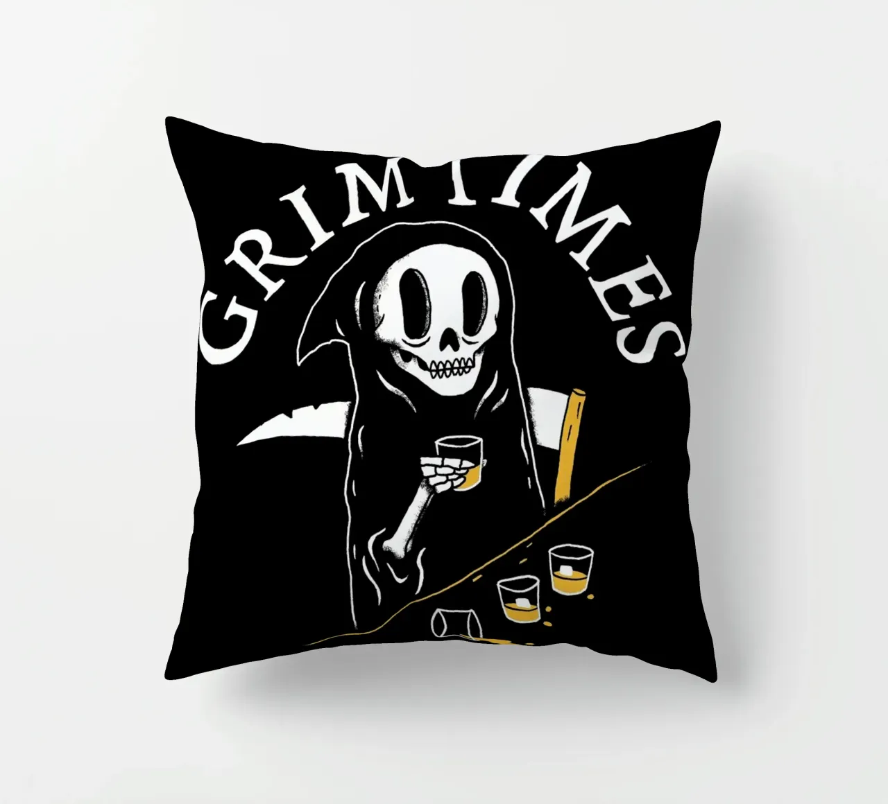 Grim Times cuscino da DinoMike