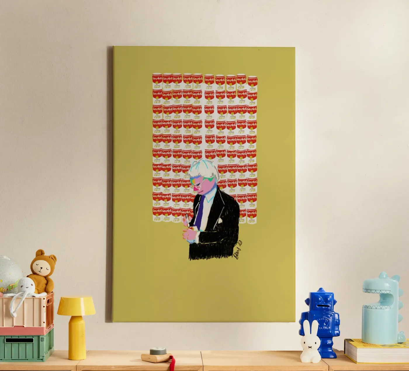 Andy canvas by Blanca Nuñez Pozuelo