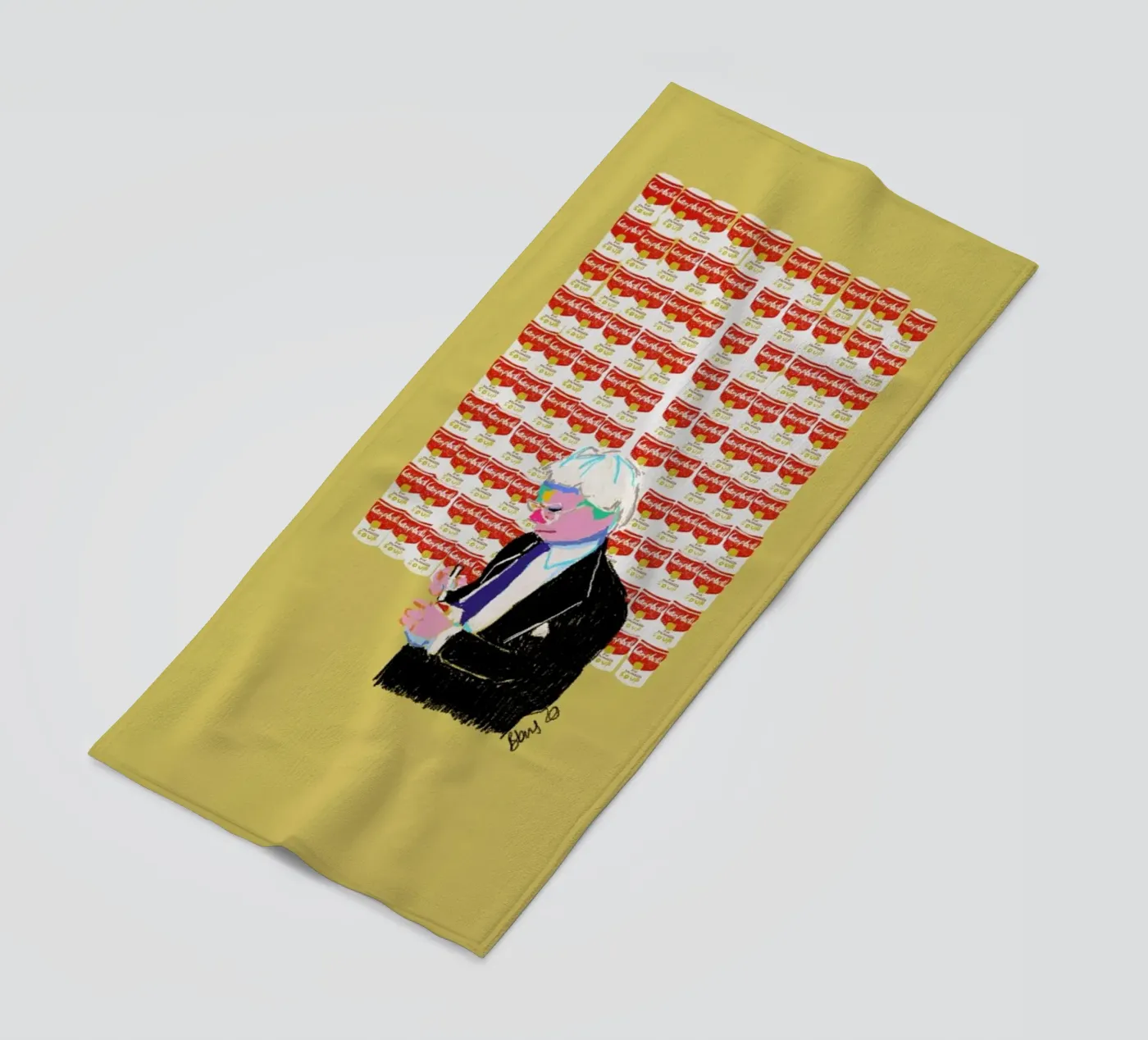 Andy beach towel by Blanca Nuñez Pozuelo