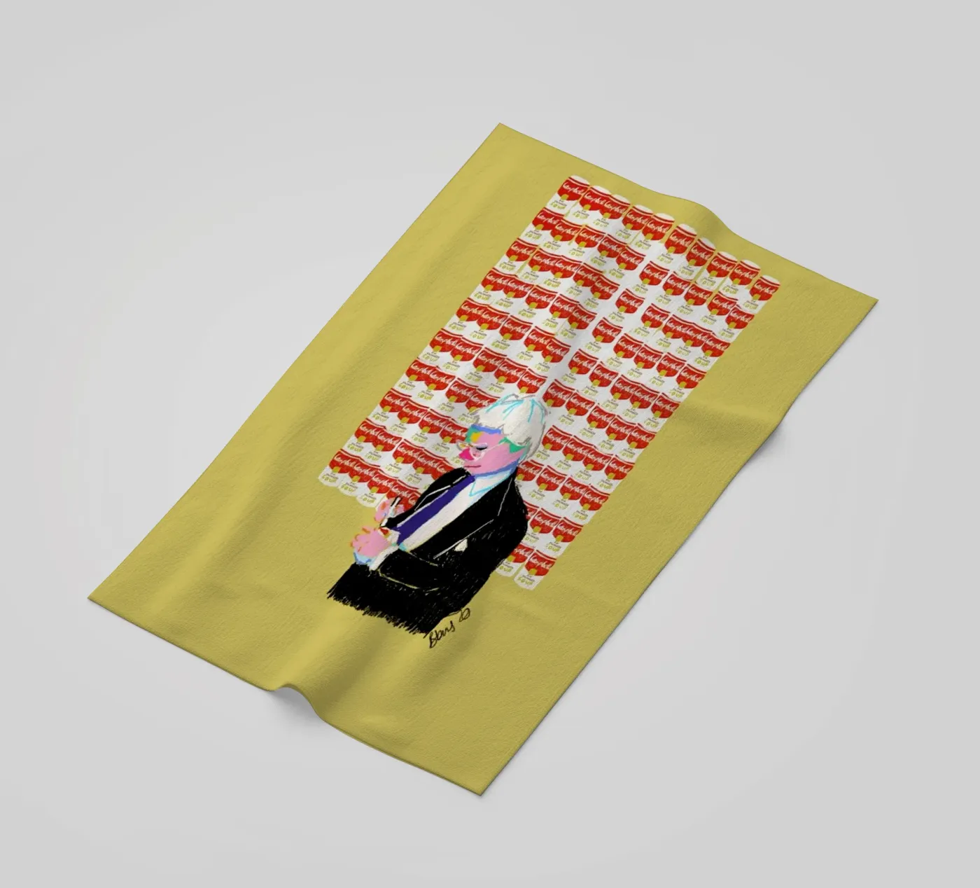 Andy beach towel by Blanca Nuñez Pozuelo