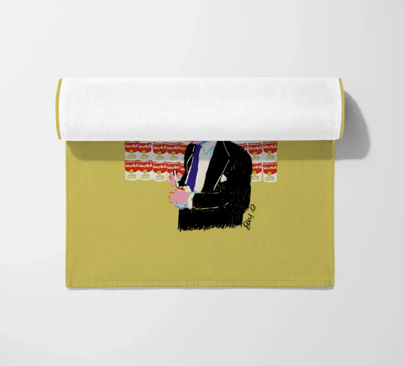 Andy beach towel by Blanca Nuñez Pozuelo