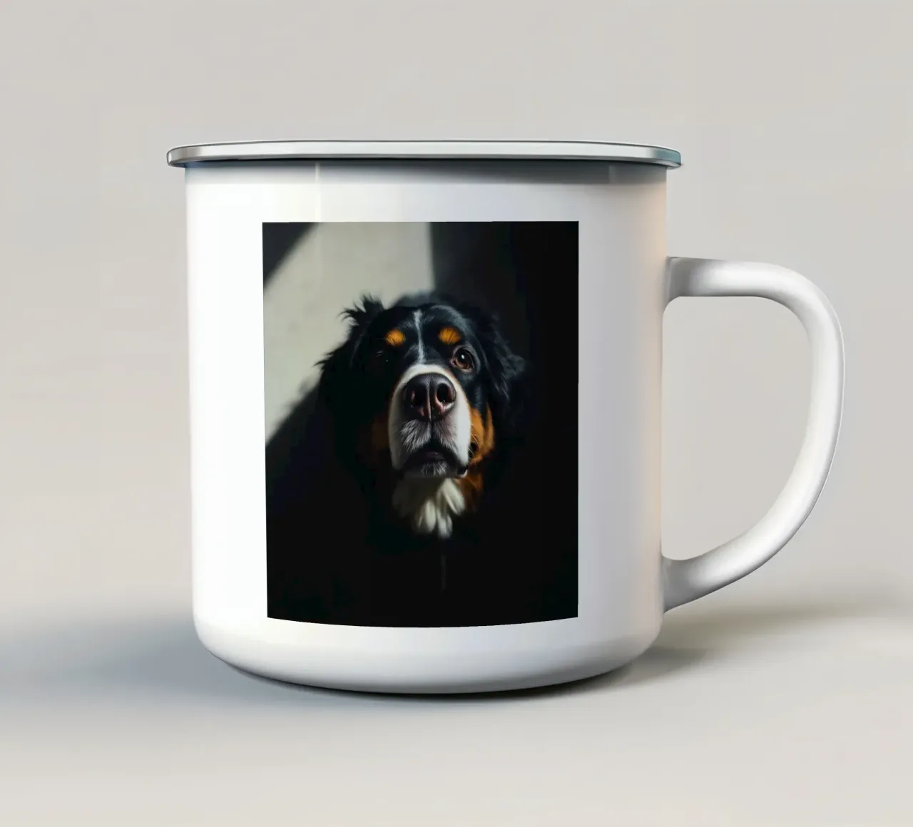 Bellissimo cane da montagna bernese #78 tazza in smalto da Yumis.Beargang.and.Me