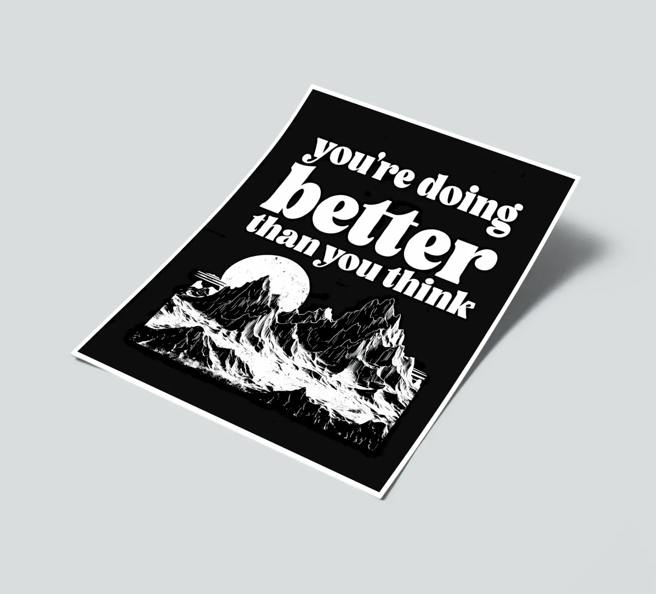 You're Doing Better Than You Think sticker sheet by inspirational quote