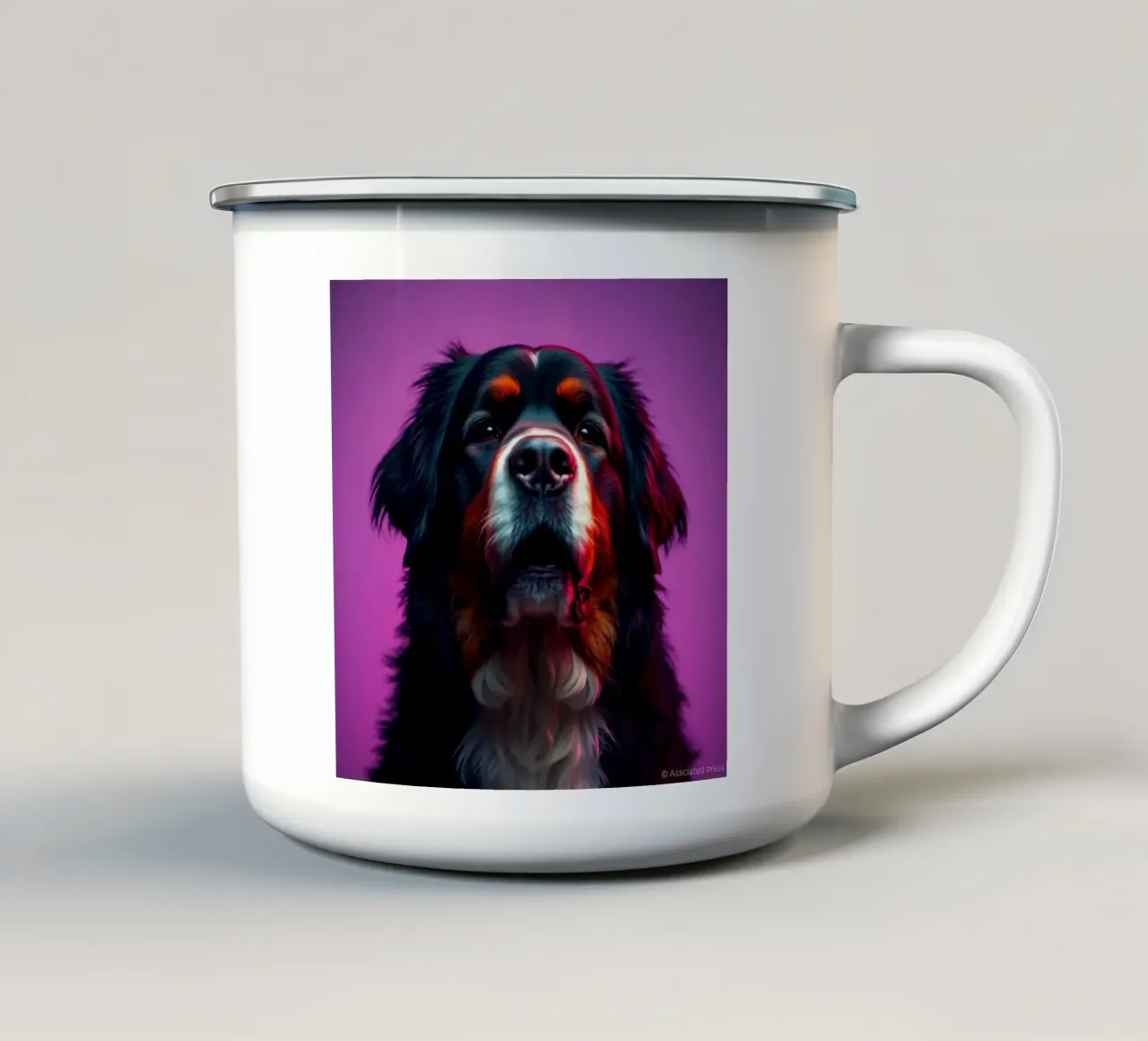 Bellissimo cane da montagna bernese #79 tazza in smalto da Yumis.Beargang.and.Me