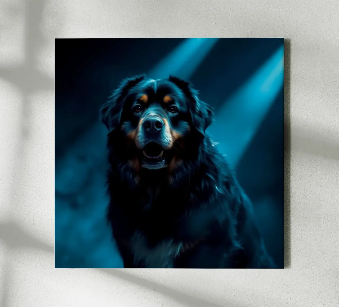 Beautiful Bernese Mountain Dog #82 canvas with Floater frame by Yumis.Beargang.and.Me