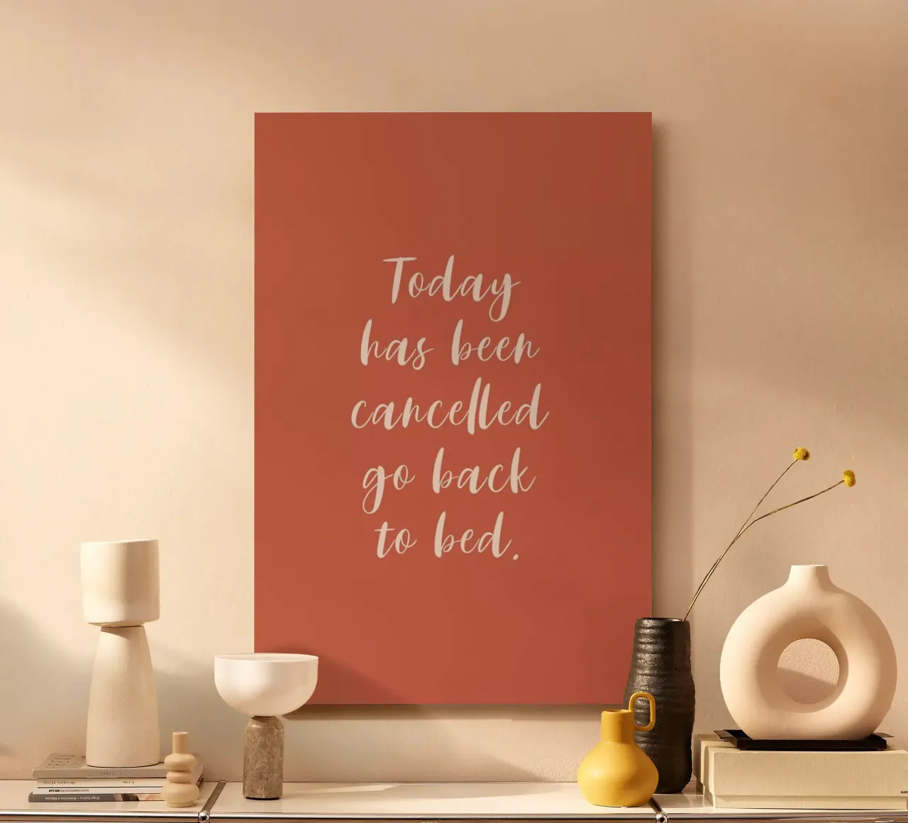 Today Has Been Cancelled alluminio dibond da Ayleen