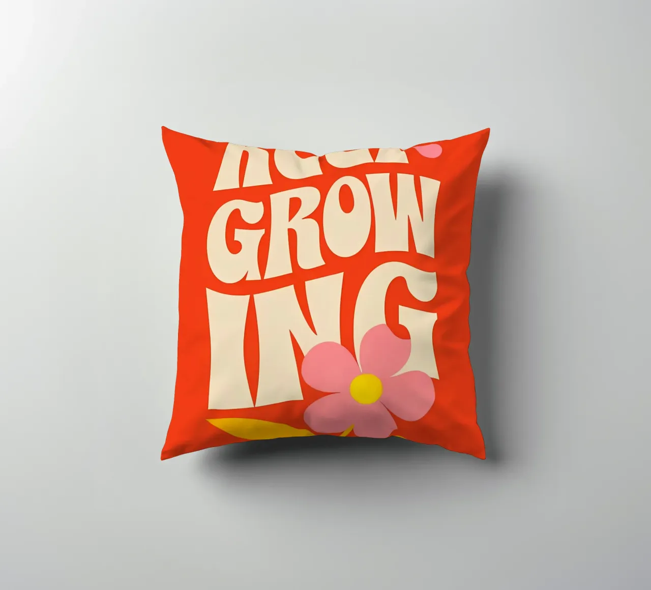 Continuare a crescere cuscino da inspirational quote