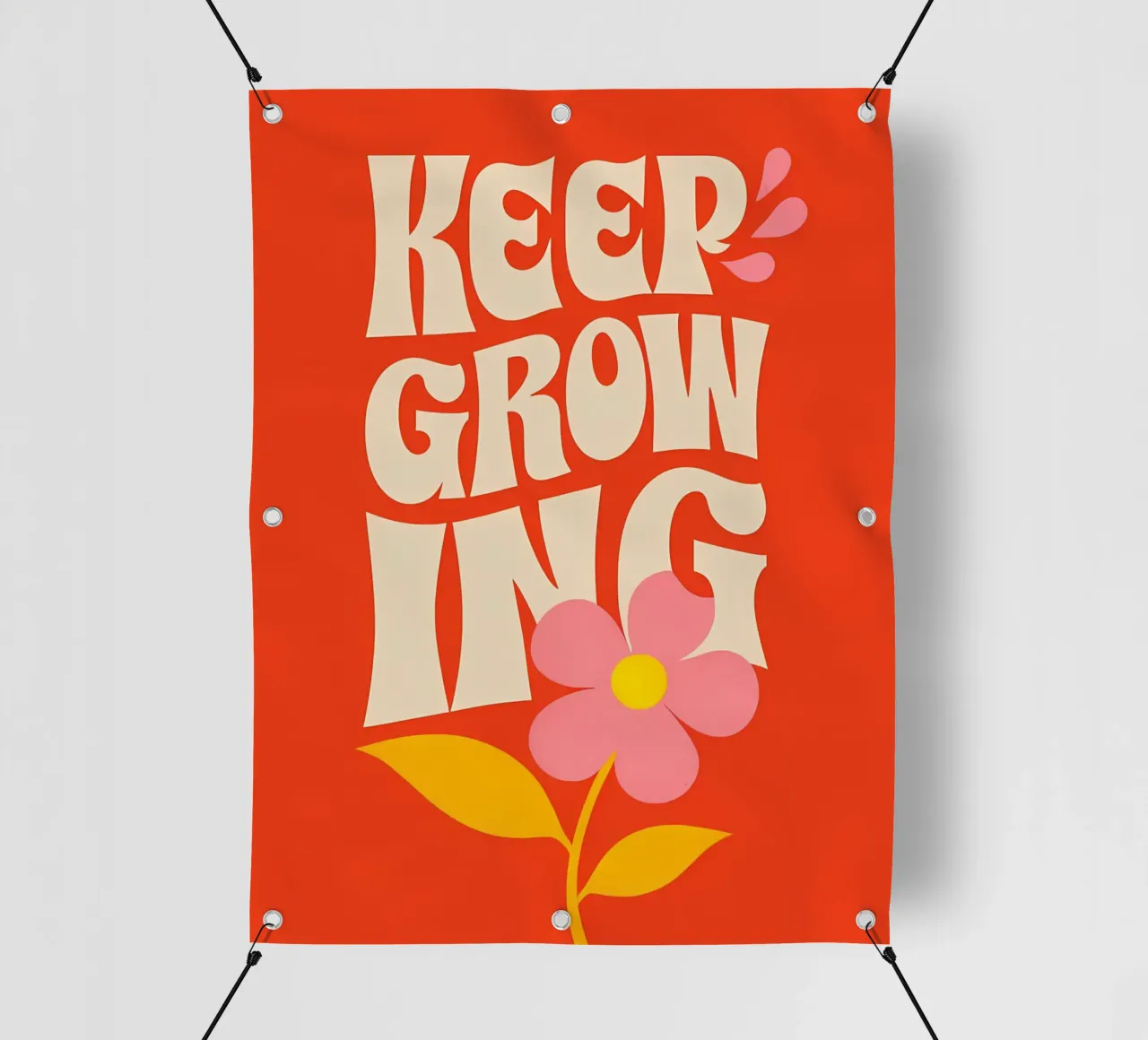 Continuare a crescere telo in pvc da inspirational quote