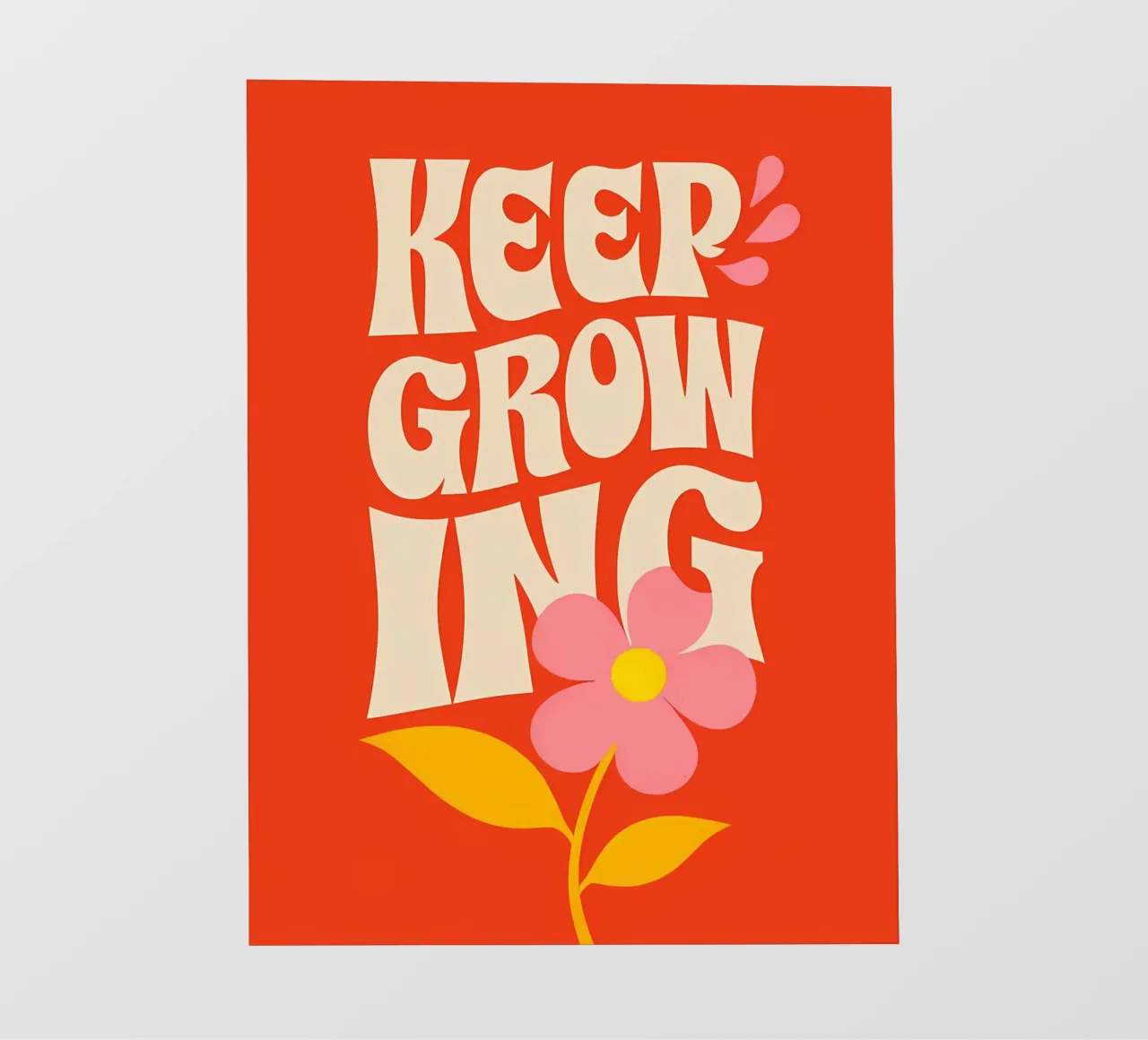 Continuare a crescere telo in pvc da inspirational quote