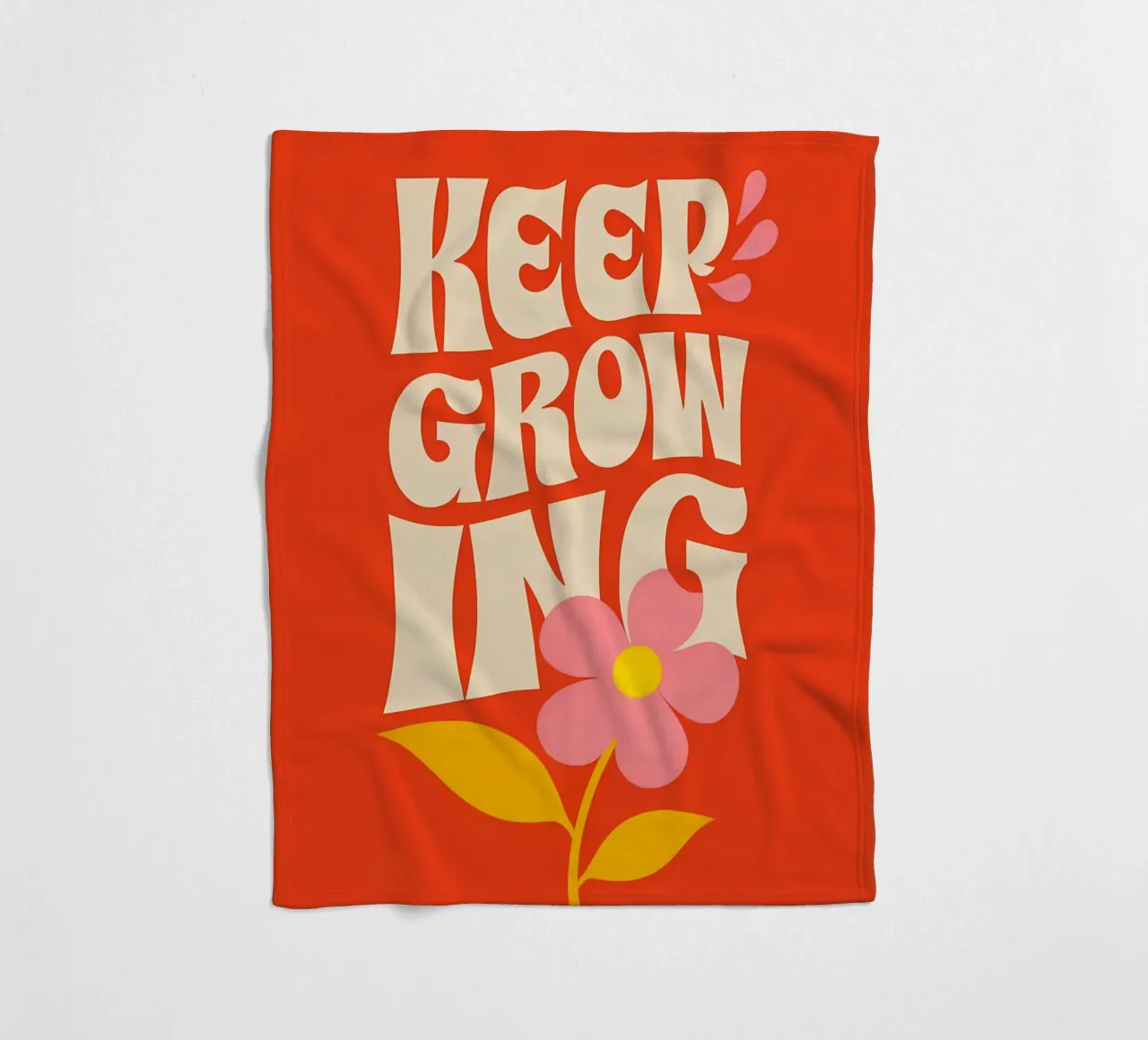 Continuare a crescere coperta in pile da inspirational quote
