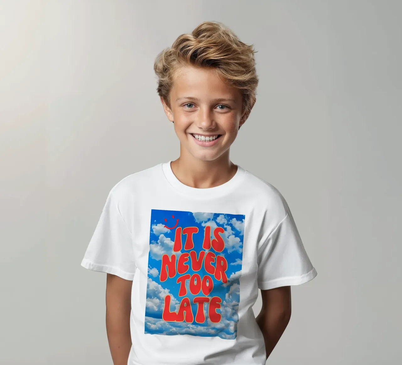 Der Himmel ist die Grenze Kinder T-Shirt von inspirational quote