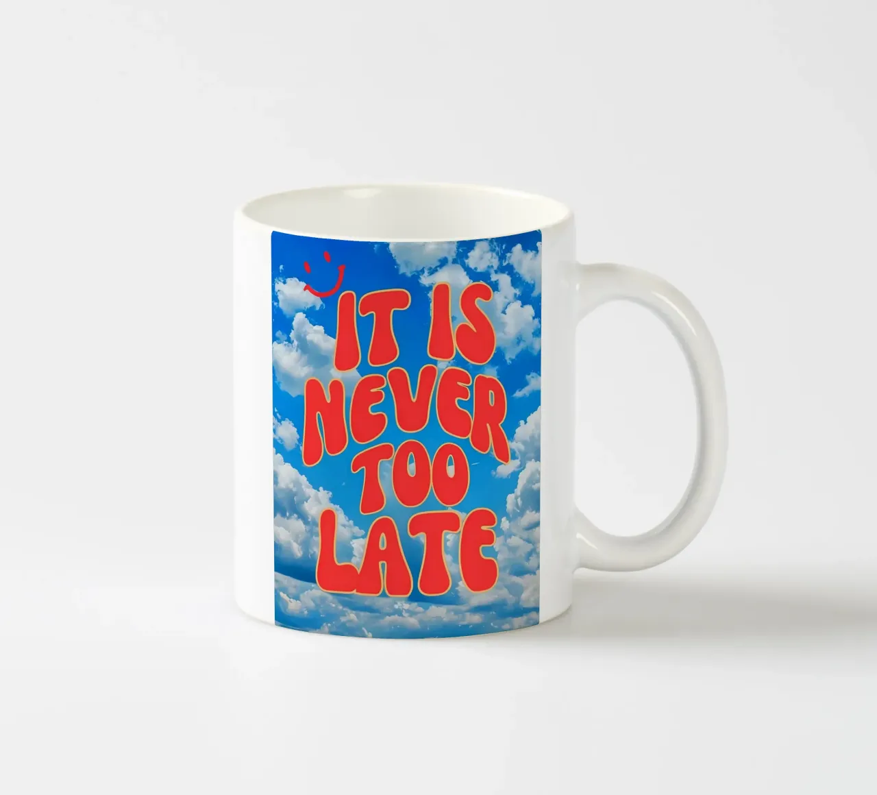Sky's the Limit keramische mok van inspirational quote