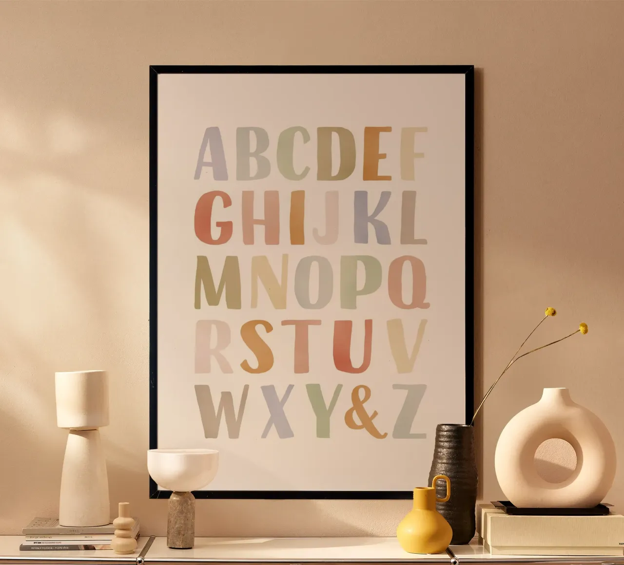 Poster dell'alfabeto, arte educativa, ABC, decorazioni per la cameretta poster da ABC Prints
