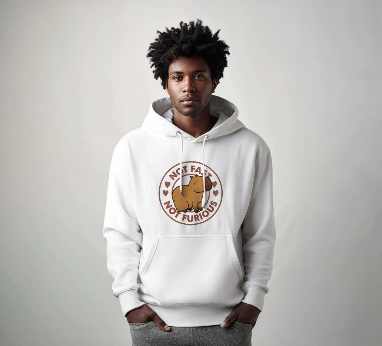 Not Fast Not Furious Capybara sudadera con capucha de Tobe Fonseca
