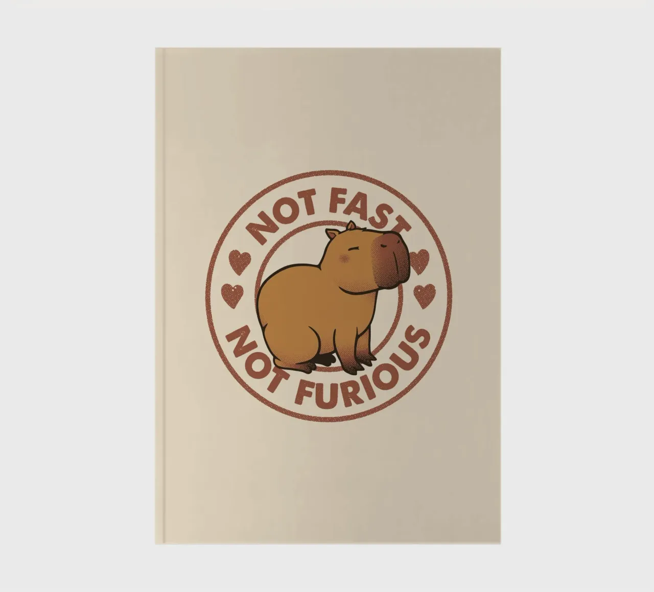 Not Fast Not Furious Capybara notebook by Tobe Fonseca