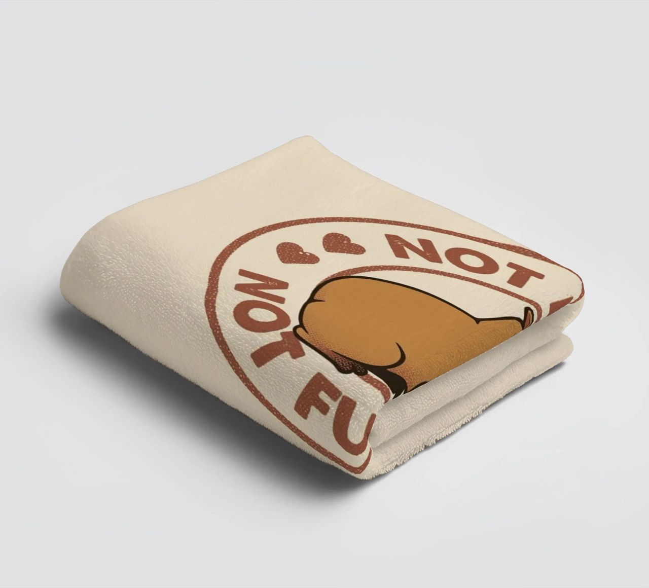 Not Fast Not Furious Capybara towel by Tobe Fonseca
